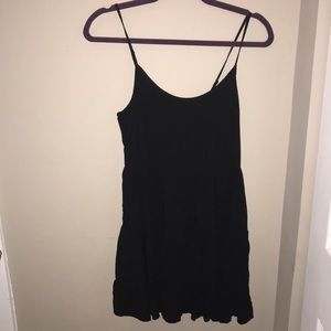 Black backless sun dress